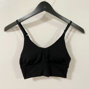 Offline by Aerie Real Me Black Stretch Medium Support Sports Bra